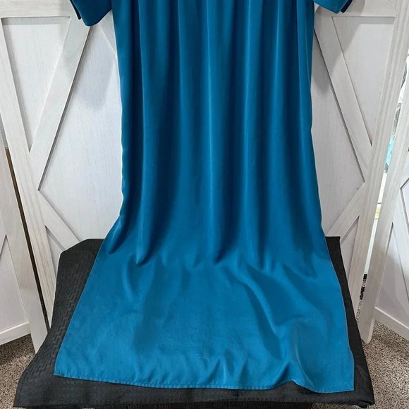 Vince Maxi Shirt Dress in Teal - Picture 12 of 16